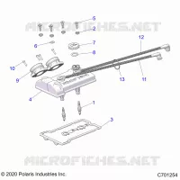 ENGINE, THROTTLE BODY AND VALVOLA COPERTURA