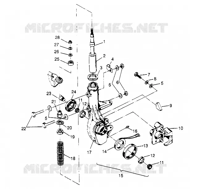 ANTERIORE MONTANTE MONTAGGIO Sportsman 4x4 W948040 (4926842684B004)
