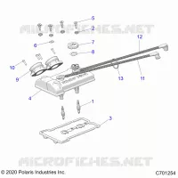 ENGINE, THROTTLE BODY AND VALVOLA COPERTURA