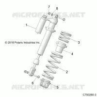 SUSPENSION, SHOCK ANTERIORE MOUNTING