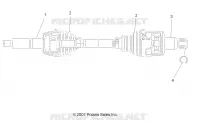 TRASMISSIONE, REAR HALF SHAFT