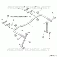 SUSPENSION, REAR, BARRA DI STABILIZZAZIONE
