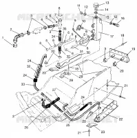 SISTEMA DI RAFFREDDAMENTO 600 XCR 0961676 and EUROPEAN 600 XCR E961676 (4932123212B003)