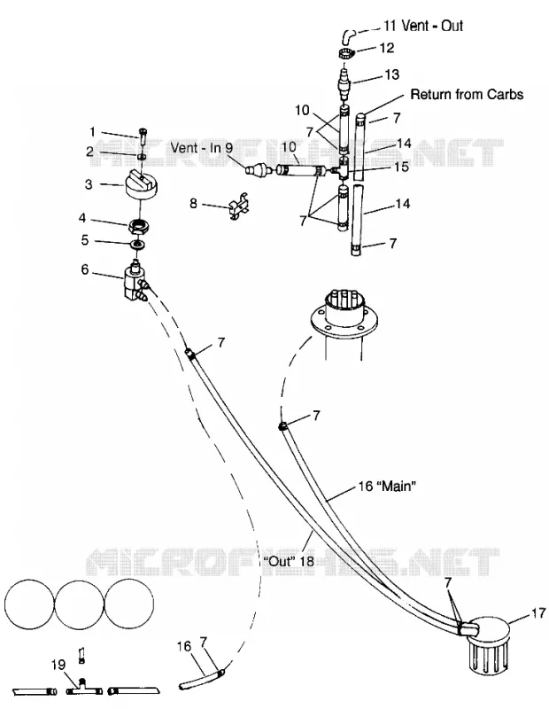 SISTEMA DI ALIMENTAZIONE CARBURANTE SLTX B964590 and Intl. SLTX I964590 (4935783578A010)