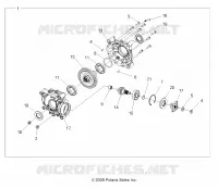 TRASMISSIONE, POSTERIORE SCATOLA DEGLI INGRANAGGI INTERNALS