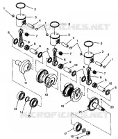 PISTONEEE   ALBERO MOTORE 600 XCR 0941667 (4927092709036A)