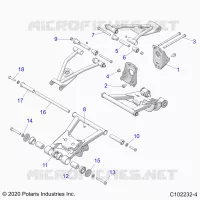 SOSPENSIONE POSTERIORE CONTROL ARM, MOUNTING