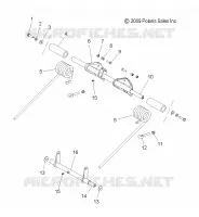 SUSPENSION, POSTERIORE COPPIA ARM and PIVOT ARM