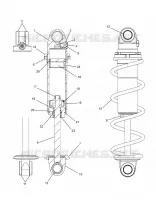 SUSPENSION, SHOCK ANTERIORE TRACK (CLEAR COIL OVER)