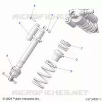 SUSPENSION, SHOCK ANTERIORE MOUNTING