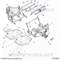 CHASSIS, MAIN FRAME AND SCIARED PLATES/BW