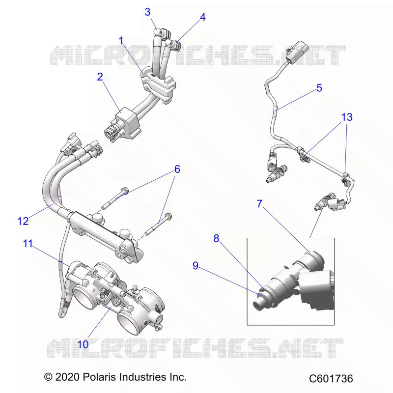 SISTEMA DI ALIMENTAZIONE CARBURANTE, RAIL, LINES AND THROTTLE BODY