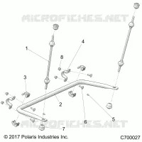 SUSPENSION, REAR BARRA DI STABILIZZAZIONE