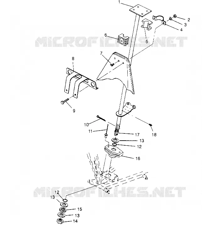 INSIEME DELLO STERZO POST Trail Blazer W957221 (4930363036B006)