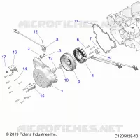 ENGINE, STATOR AND FLYRUOTA