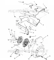 VENTILATORE HOUSING and  AUTOAVVOLGENTE ASSEMBLY SPORT 0950443, SPORT TOURING 09 (4928822882D004)