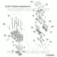 ENGINE, TESTA CILINDRO AND VALVES