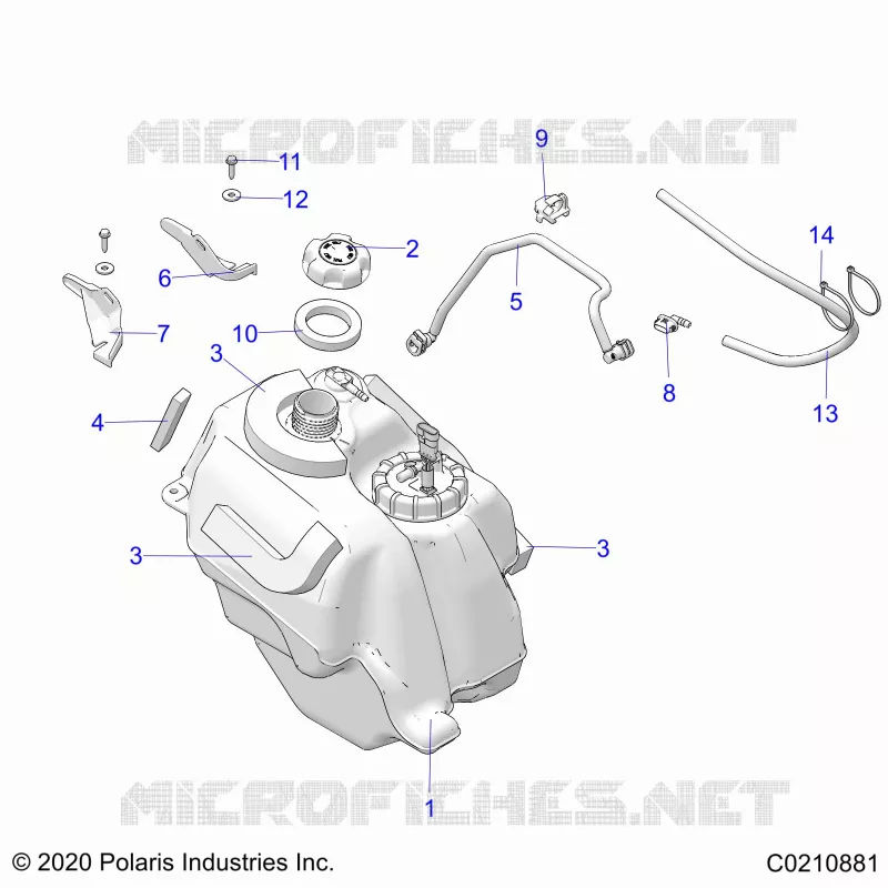 SISTEMA DI ALIMENTAZIONE CARBURANTE, FUEL TANK ASM.