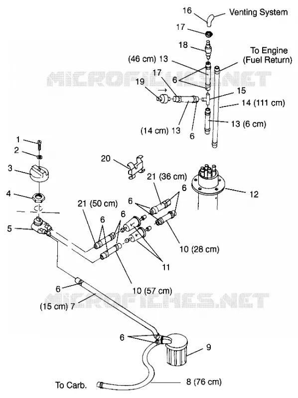 SISTEMA DI ALIMENTAZIONE CARBURANTE SLT 700 B964166 and  Intl. SLT 700 I964166 (4933923392A010)