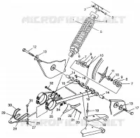 SWING ARM   SHOCK MAGNUM 4X4 W968144 AND  SWEDISH MAGNUM 4X4 S968144 (4936053605B012)