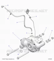 TRASMISSIONE, FRONT GEARCASE MOUNTING