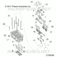 ENGINE, TESTA CILINDRO AND VALVES