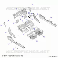 CARROZZERIA POSTERIORE CLOSEOFF, FENDERS AND FLOOR