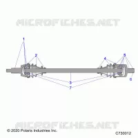 TRASMISSIONE, FRONT HALF SHAFT