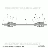TRASMISSIONE, FRONT HALF SHAFT