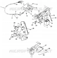 ELETTRICO/FANALE POSTERIORE SPORT 400L W97BA38C AND TRAIL BLAZER W97BA25C (4940124012C004)