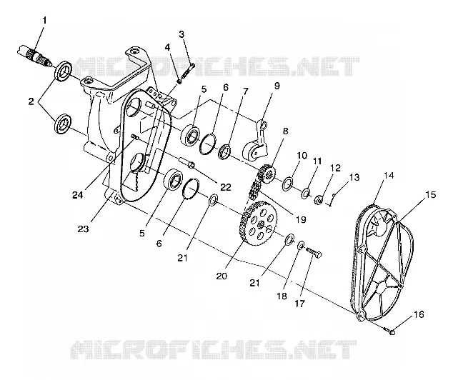 carter della catena ASSEMBLY 500 EFI/0930674 and  500 EFI SKS/0930574 (4922962296017A)