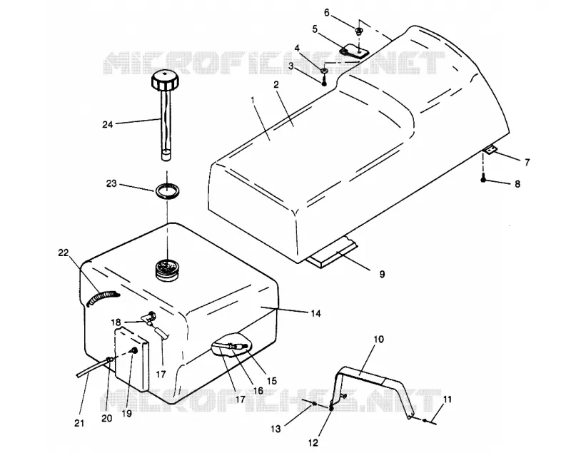 SEDILE   SERBATOIO DI GAS WIDETRAK GT 0962061 and EUROPEAN WIDETRAK GT E962061 (4931623162A006)