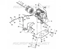 MONTAGGIO DEL MOTORE 500 INDY 0982764(A)(B) and EUROPEAN 500 INDY E982764A (4942104210C002)