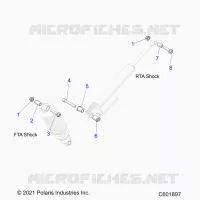 SUSPENSION, SHOCK MONTAGGIO, REAR SUSP.