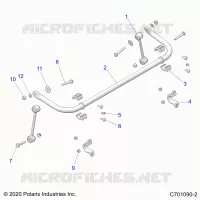 SUSPENSION, BARRA DI STABILIZZAZIONE, REAR