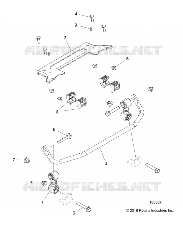SUSPENSION, ANTERIORE BARRA STABILIZZATRICE
