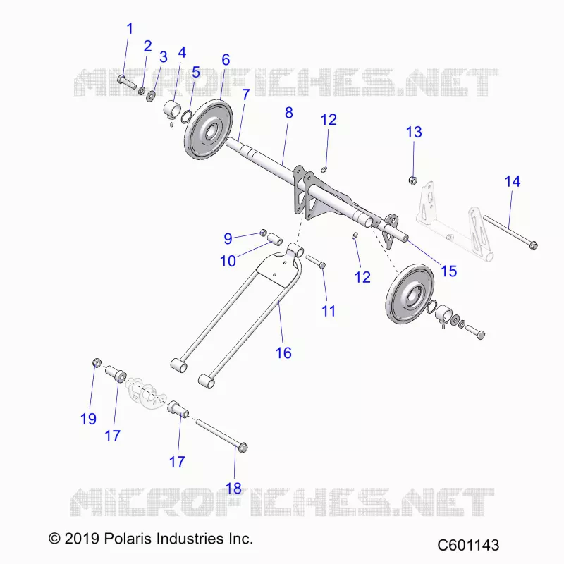SUSPENSION, POSTERIORE COPPIA ARM