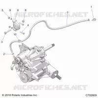 TRASMISSIONE, MAIN GEARCASE MOUNTING- Z21CHA57K2 (C702609)