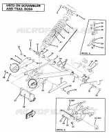 SWING ARM WELDMENT AND AMMORTIZZATORE POSTERIORE ASSEMBLY (4911991199032A)