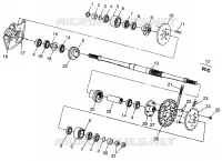 MEDIO TRASMISSIONE MAGNUM 6X6 W97AE42A AND SWEDISH MAGNUM 6X6 S97AE42E (4940754075C004)