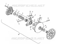 TRASMISSIONE FRIZIONE 500 INDY 0982764(A)(B) and EUROPEAN 500 INDY E982764A (4942104210C003)