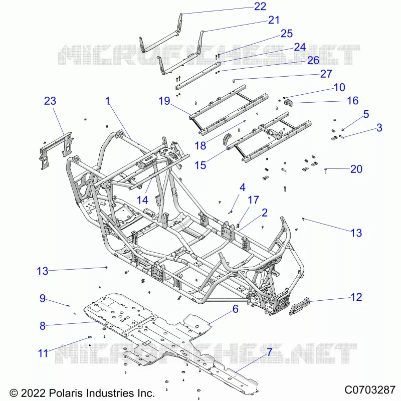 CHASSIS, MAIN FRAME AND SCIARED PLATES