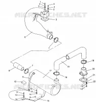 IMPIANTO DI SCARICO SLX 780 B954287 (4933953395B005)