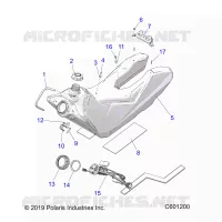 SISTEMA DI ALIMENTAZIONE CARBURANTE, FUEL TANK ASM.
