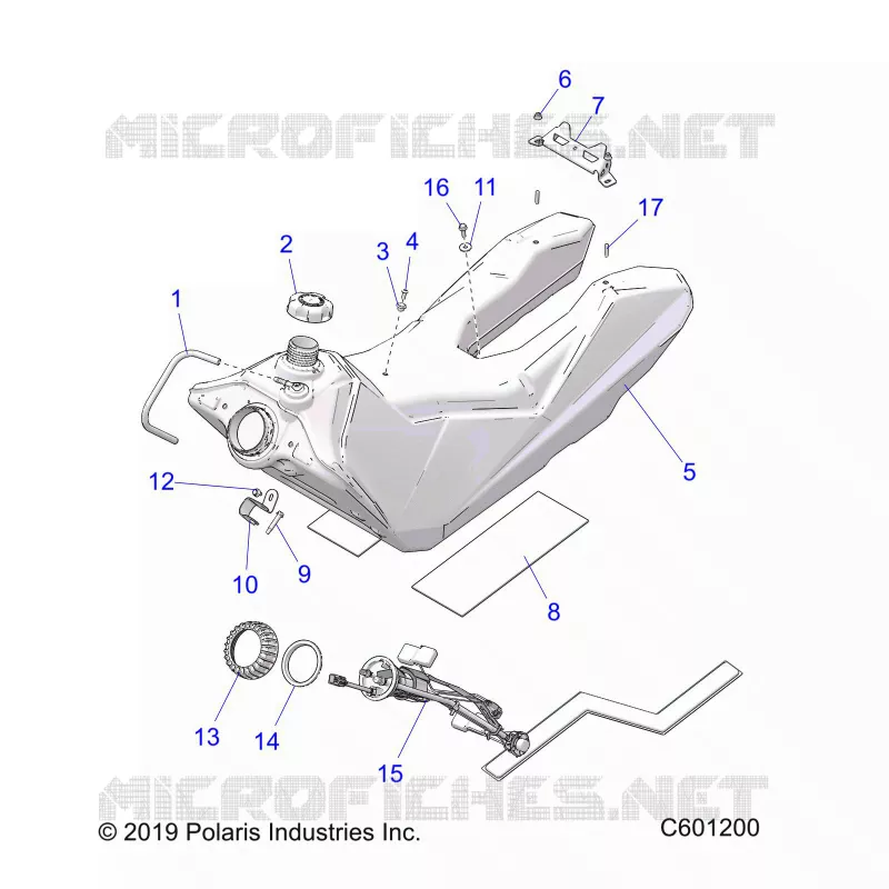 SISTEMA DI ALIMENTAZIONE CARBURANTE, FUEL TANK ASM.