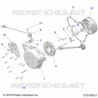 MOTORE, STATOR AND COVER