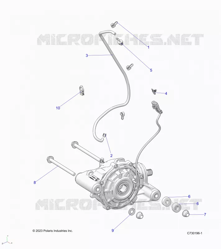 TRASMISSIONE, FRONT GEARCASE MOUNTING
