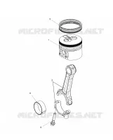 ENGINE, CONNECTING ROD AND PISTONE SET