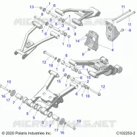 SOSPENSIONE POSTERIORE CONTROL ARM MOUNTING