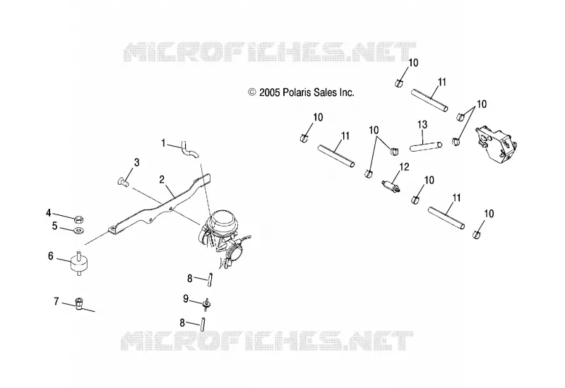 CARBURATORE MOUNTING AND POMPA DI BENZINA/LINES